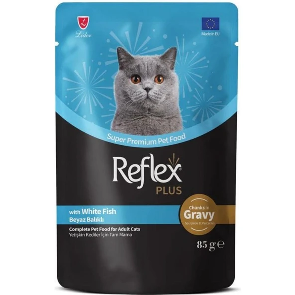 Reflex Plus Sos Içinde Parça Balık Etli Yetişkin Kedi Konservesi 85gr - 11 Adet - Resim 2