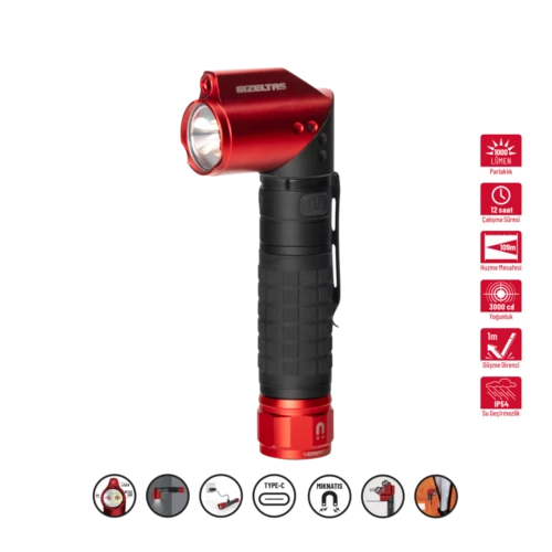 İzeltaş 1000 LM Pro Led El Feneri 14000 005345 ürün görseli 1