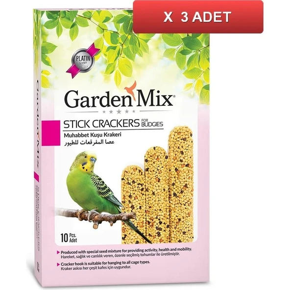 Garden Mix  Platin Sade Muhabbet Kuş Krakeri 10'lu