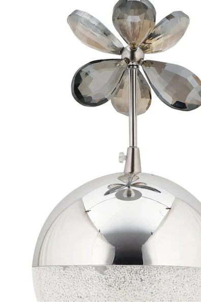 Marsel Lighting Kelebek Şık 3 Renk Modu Sarkıt Kristal Taşlı Ledli Avize Oturma Odası Mutfak Çocuk Odası - Resim 2