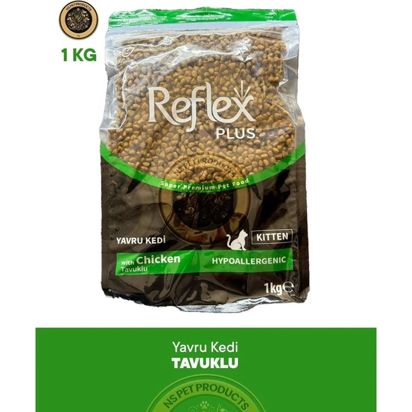 Reflex Plus Kitten Tavuklu Yavru Kedi Maması 1kg - Resim 2