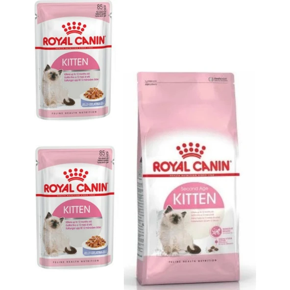 Royal Canin Kitten Yavru Kedi Maması 2 kg + 2 Adet Royal Canin Kitten Yaş Mama ürün görseli 1