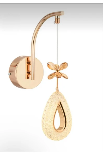 Marsel Lighting YAGMUR Tekli Gold 3 Renk Modu Aplik Avize - Resim 2