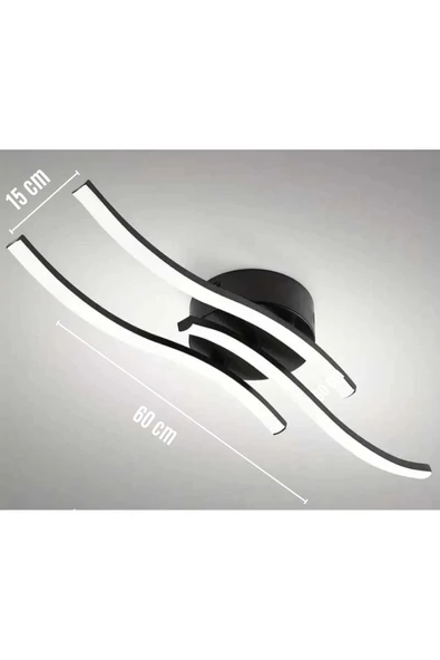 Marsel Lighting MARSEL Model 3'lü Led Tavan Işığı Oturma Odası Yatak Odası Mutfak Ve Ofis Şık Avize - Resim 2