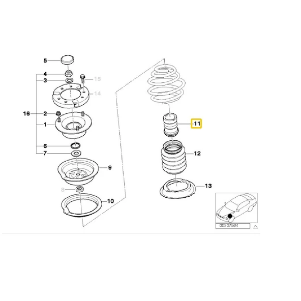 BMW FEBİ - MEYLE ÖN AMORTİSÖR LASTİĞİ 31331124449 - Resim 3