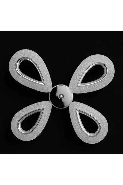 Marsel Lighting yagmur 4lu krom avize salon oturma odası avize 3 renk led avize - Resim 2