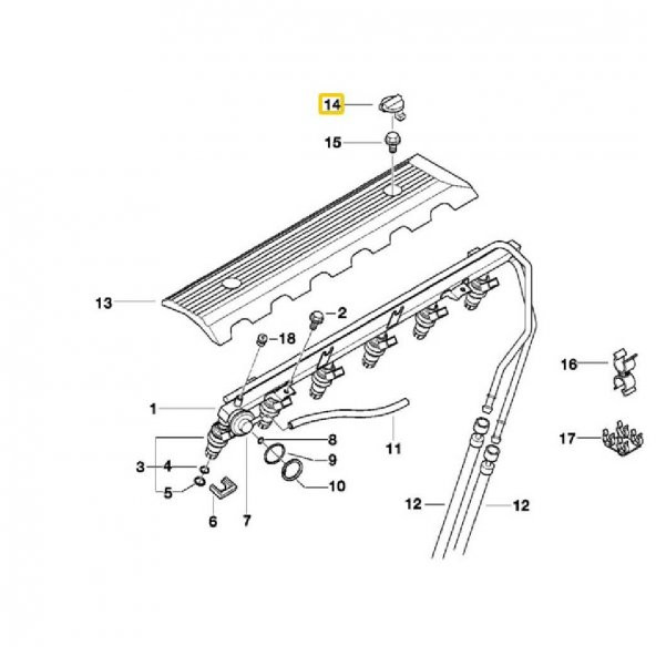 BMW UYUMLU MOTOR KAPAK KLİPSİ 5 ADET ( ZEBRA KAPAK ) 11121726089 - 2