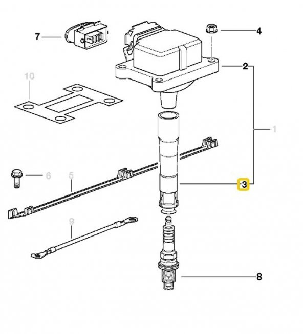 BMW BOSCH BUJİ KONNEKTÖRÜ (1 ADET) 12139067831 - 2