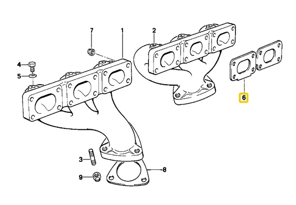 BMW M42 M44 M50 VE S50 MOTOR EGZOZ MANİFOLD CONTASI 11621728983 - Resim 3