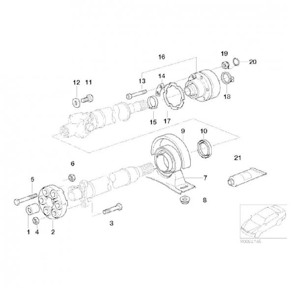 BMW ASPART ŞAFT LASTİĞİ 26111227410 - 2