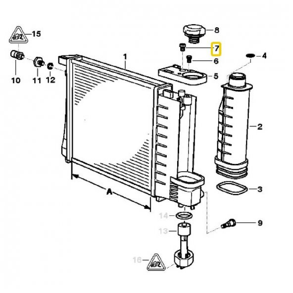 BMW VE MİNİ UYUMLU 5 ADET RADYATÖR HAVA ALMA TAPASI 17111712788 - 3