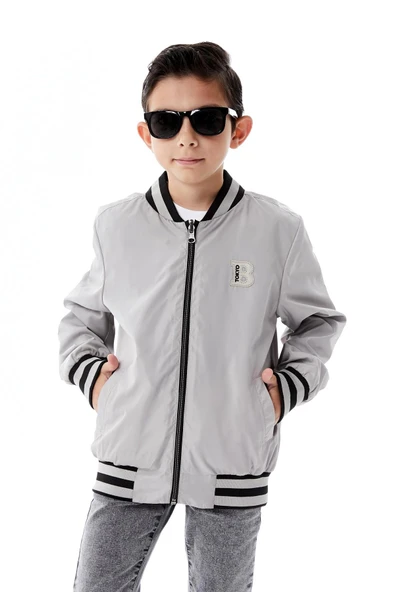 Erkek Çocuk Kapüşonlu Çift Taraflı Mevsimlik Yağmurluk 51364 - Resim 4