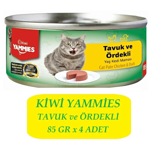 Kiwi KCM-50394 Tavuk-Ördekli Konserve 4 Adet x 85Gr ürün görseli 1