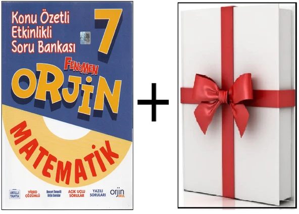 Orjin 7.Sınıf Matematik Konu Özetli Etkinlikli Soru Bankası+Hediye ürün görseli 1