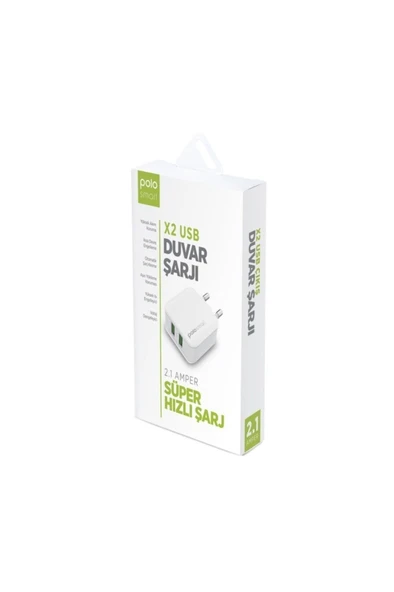 Polosmart PSM15 2 USB'li Duvar Şarjı - Resim 4