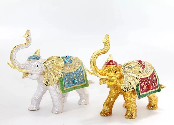 Swarovski Taşlı Tekli Fil Figürü Model 5 ürün görseli 1