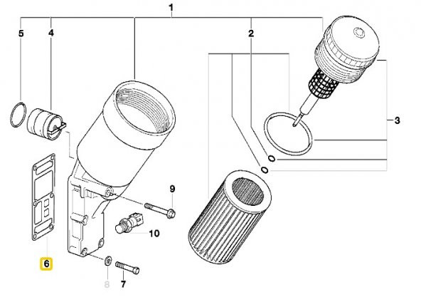 BMW M10 M40 M42 M43 M44 YAĞ FİLİTRE KÜTÜK CONTASI 11421709800 - Resim 4