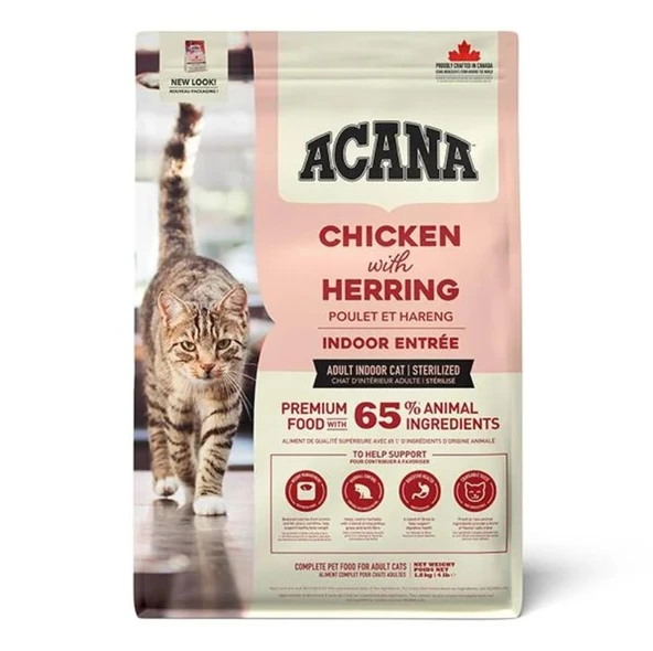 Acana Indoor Entree Sterilised Tavuk Ve Hindi Kısırlaştırılmış Yetişkin Kedi Maması 1.8 Kg ürün görseli 1
