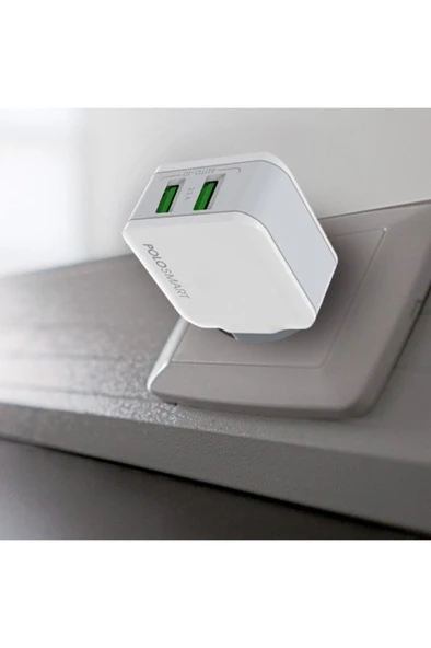 Polosmart PSM15 2 USB'li Duvar Şarjı - Resim 6