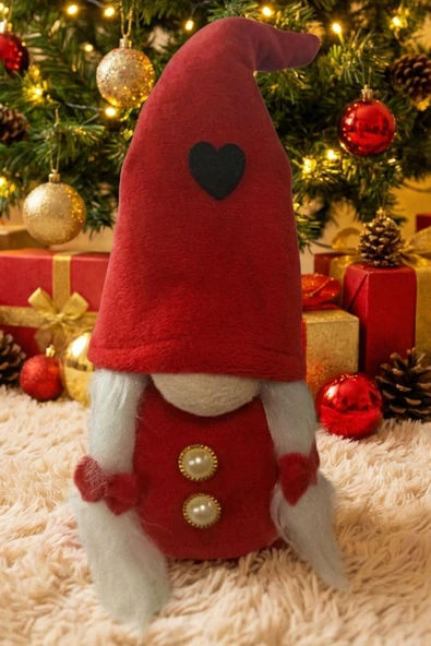 Yılbaşı Süsü Noel ELF Cüce Figür 30cm – Dekoratif Peluş Biblo ürün görseli 1