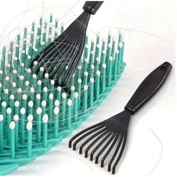 Pratik Saç Fırçası ve Tarak Temizleme Aparatı 2 Adet - Resim 4