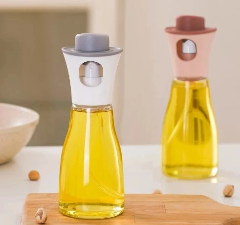 Spreyli Cam Yağ Sirke Şişesi - Resim 2