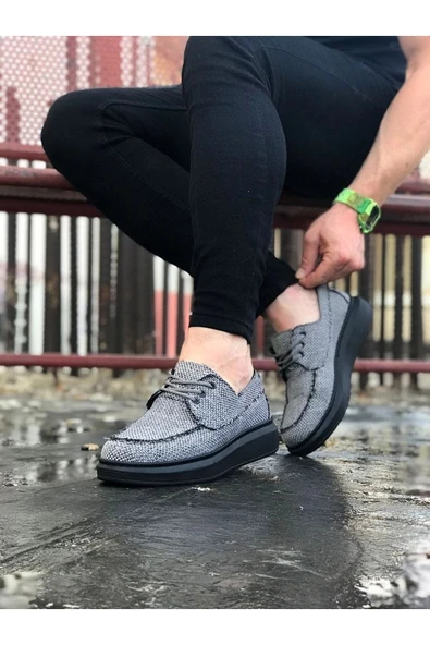 Gri Kömür Erkek Günlük Ayakkabı - Resim 2