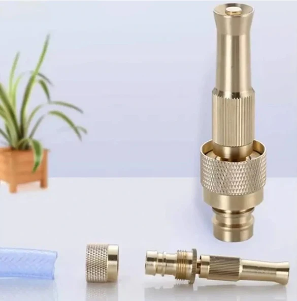 AYARLANABILIR BASINÇLI HORTUM BAŞLIĞI GOLD - Resim 2