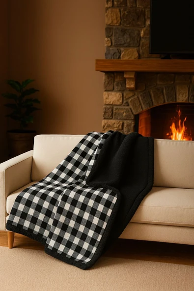 Deluxe Wellsoft Polar Ekosu Tv Battaniyesi Bej Tek Kişilik Battaniye 150x150 Cm - Resim 5