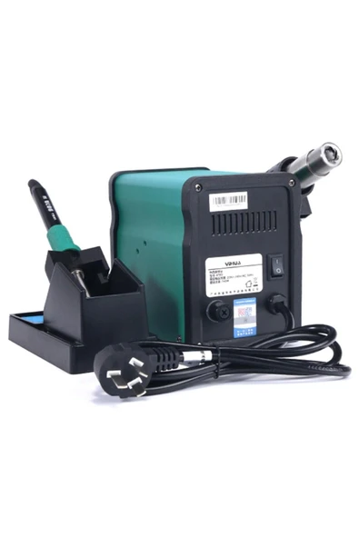 Yihua 878D Isı Ayarlı Sıcak Hava Üfleme Lehimleme Havya İstasyonu - Resim 4