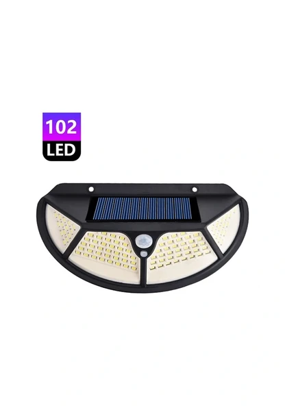 Fonksiyonel Sensörlü 102 Ledli Solar Bahçe Lambası - Resim 4