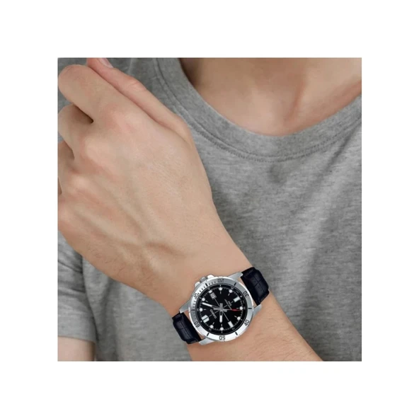 MTP-VD01L-1EVUDF Erkek Kol Saati Siyah Kadran 50M Suya Dayanıklı - Resim 2