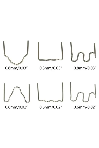 Powermaster PM-25315 Oto Tampon Kaporta Plastik Onarım Tamir Kaynak Çivisi 6 Tip Şekil (600 Adet) - Resim 4