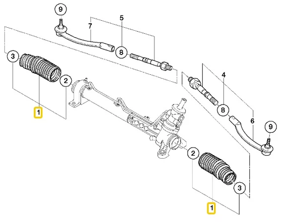 MİNİ R50 R52 R53 VE JCW LEMFÖRDER DİREKSİYON KÖRÜĞÜ 32136756757 - Resim 5