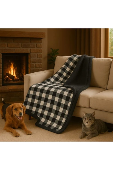 Deluxe Wellsoft Polar Ekosu Tv Battaniyesi Bej Tek Kişilik Battaniye 150x150 Cm - Resim 2