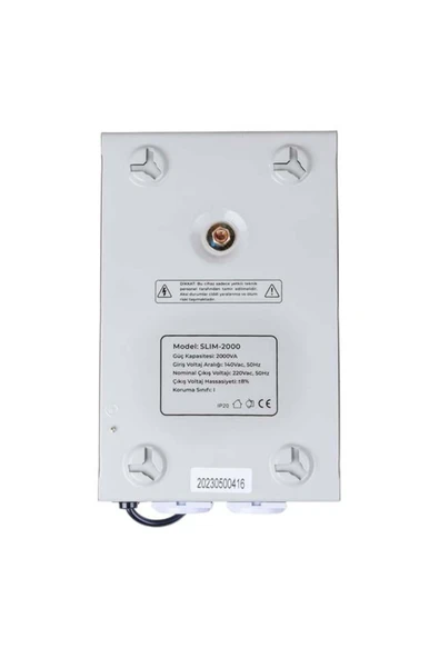 Powermaster SLIM-2000 Otomatik 2000 Watt Kombi Voltaj Regülatörü - Resim 6