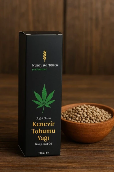 Kenevir Tohumu Yağı 100 ml Soğuk Sıkım ürün görseli 1