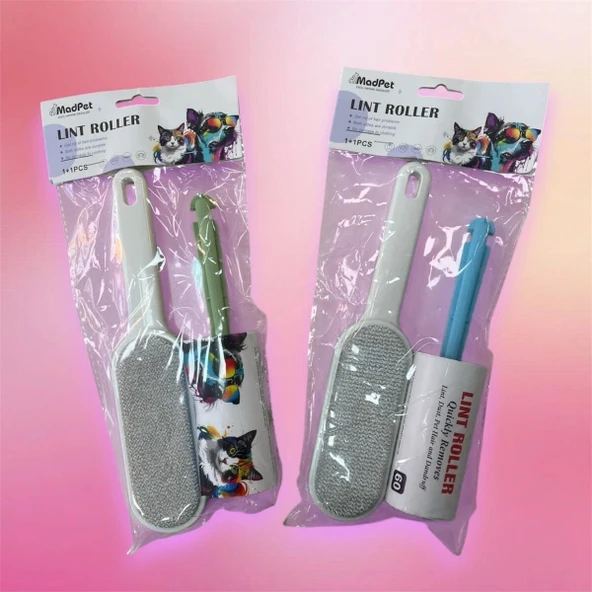Evcil Hayvan Tüy Toplama Seti - 60 Yaprak Rulo ve Manyetik Tüy Toplama Aparatı ürün görseli 1