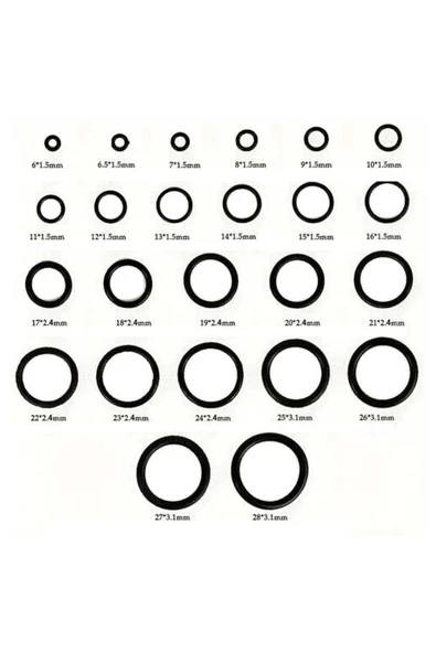 Powermaster PM-28533 800 Parça Kauçuk Conta Halka Seti O-Ring Nitril NBR Su Geçirmez - Resim 3