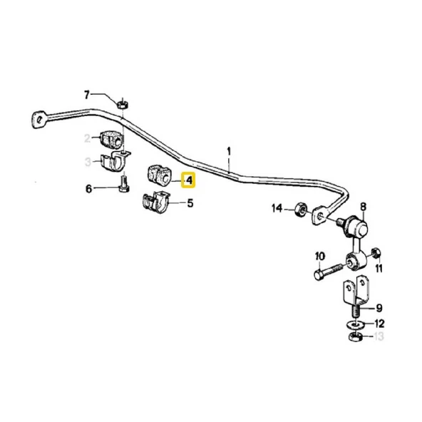 BMW E30 FEBİ ÖN VİRAJ DEMİR LASTİĞİ 31351127414 - Resim 2