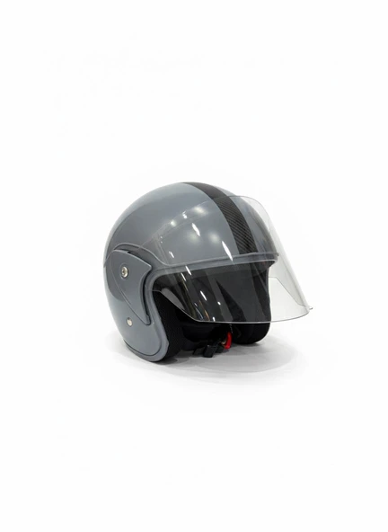 KASK ÇENE AÇIK GRİ - Resim 2