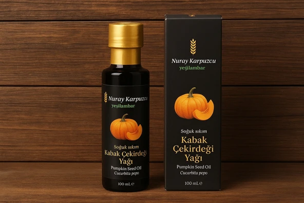 Kabak Çekirdeği Yağı 100 ml Soğuk Sıkım ürün görseli 1