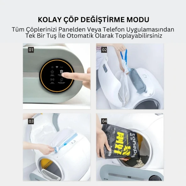 Akıllı Otomatik Kedi Tuvaleti - Resim 3