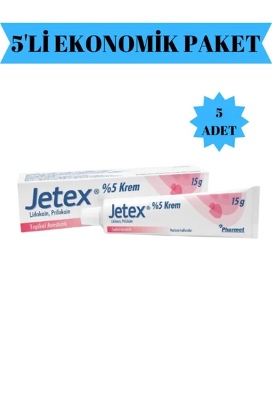 Jetex %5 15 Gr Krem 5'Li PAKET (SKT:10/2028) ürün görseli 1