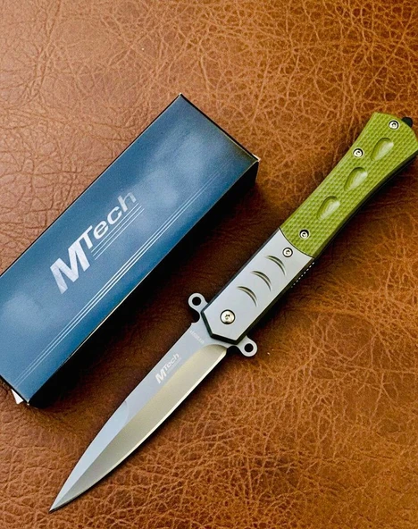 Mtech Mt-3002-A Haki Otomatik Kamp Çakısı ürün görseli 1