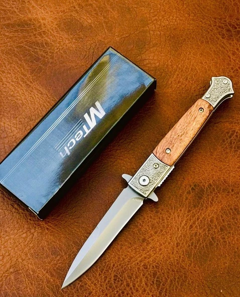 Mtech MT-3010 Ahşap Kabze Survival Kamp Çakısı ürün görseli 1