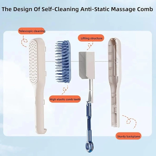 Kendini Temizleyen Saç Tarağı - Resim 2