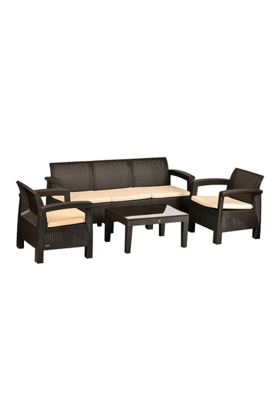 Holiday Amazon Üçlü Balkon Oturma Grubu ürün görseli 1