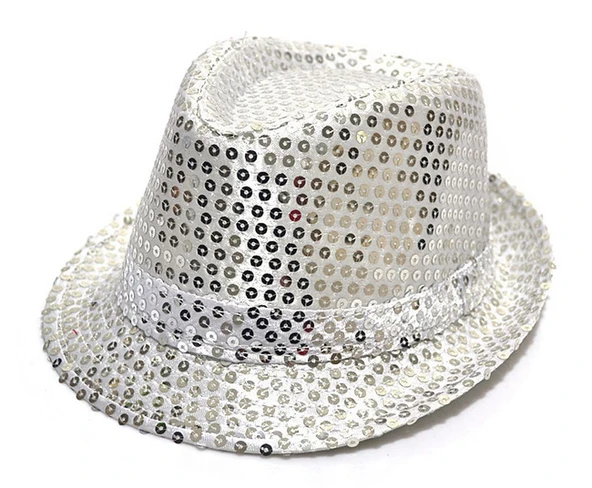 Payetli Çocuk Şapkası Gümüş Renk ürün görseli 1