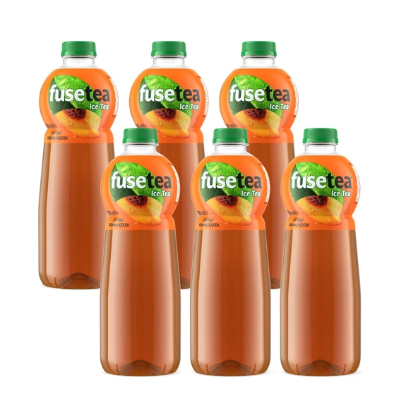 Fuse Tea Şeftali Aromalı Soğuk Çay 1500 ml X 6 Adet ürün görseli 1